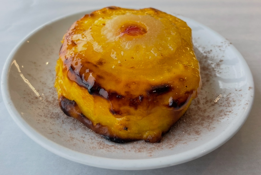 Piece of pineapple cake