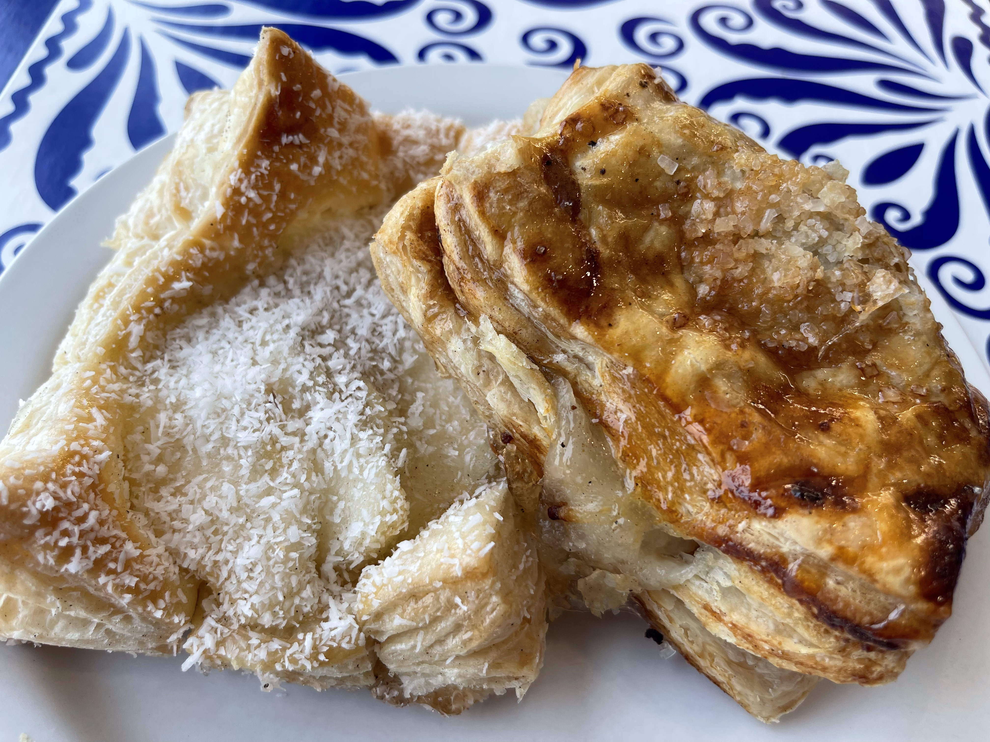 Coconut and Sugar Puff Pastries