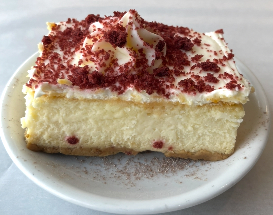 Piece of red velvet cake