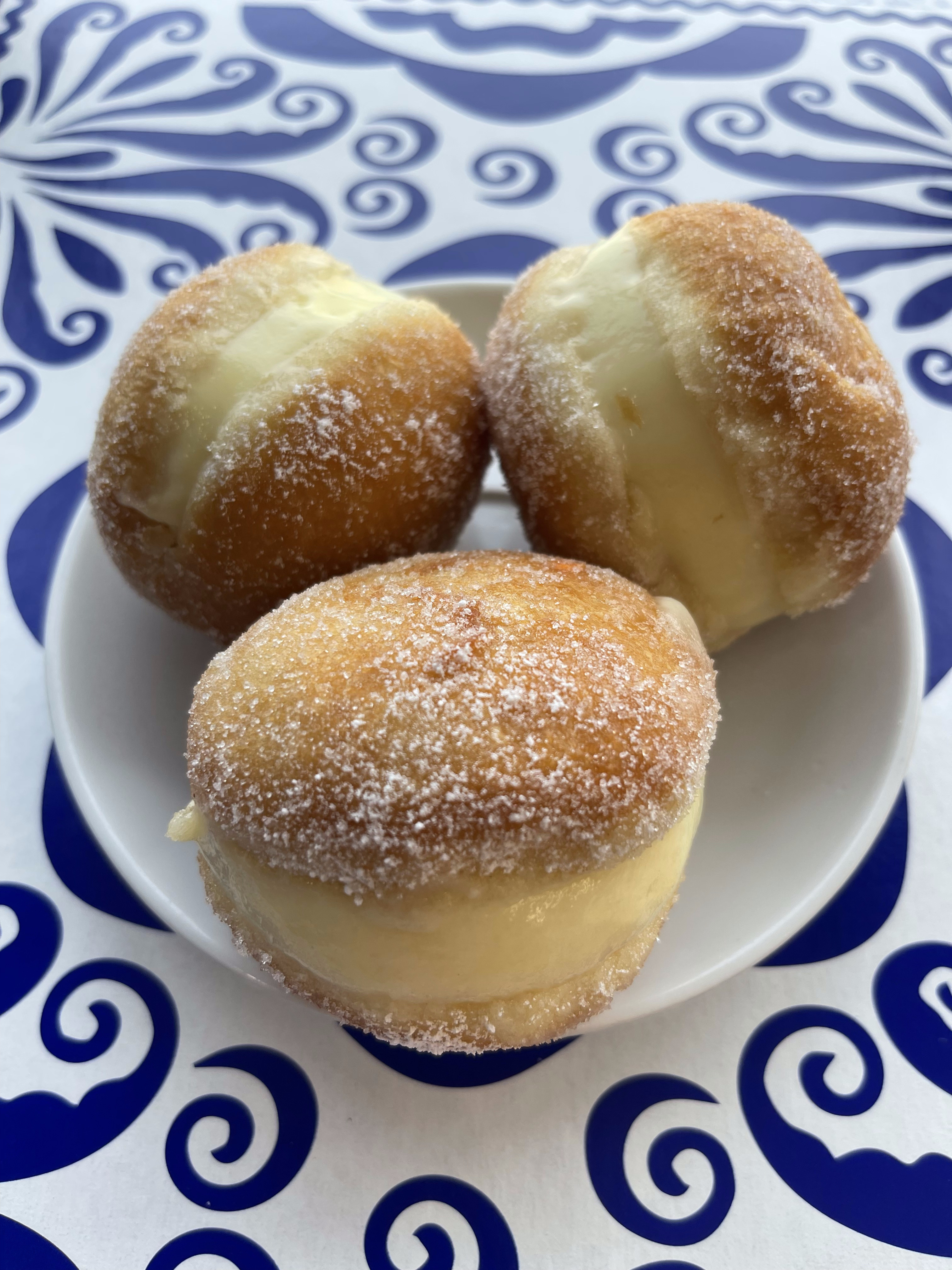 Three different puff pastries